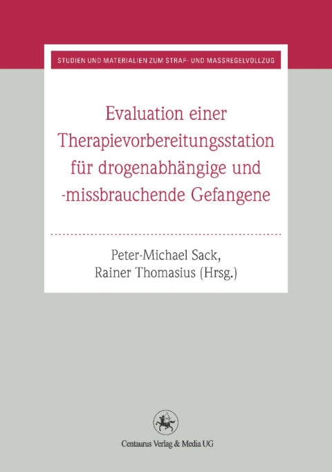 Cover image for book Evaluation einer Therapievorbereitungsstation