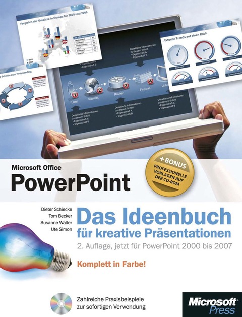 Cover image for book Microsoft Office PowerPoint - Das Ideenbuch für kreative Präsentationen, 2. Auflage, jetzt für PowerPoint 2000 bis 2007