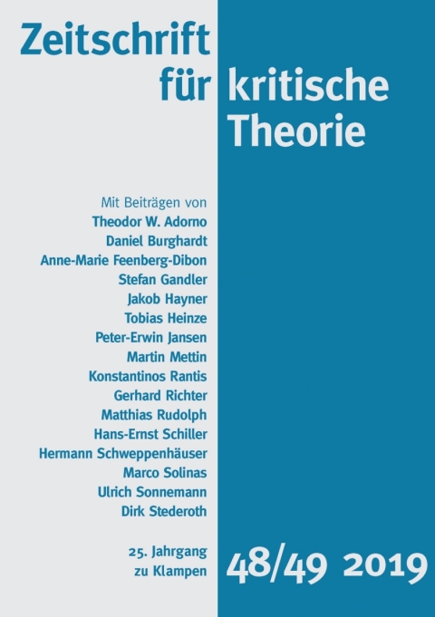 Cover image for book Zeitschrift für kritische Theorie, Heft 48/49 (2019)