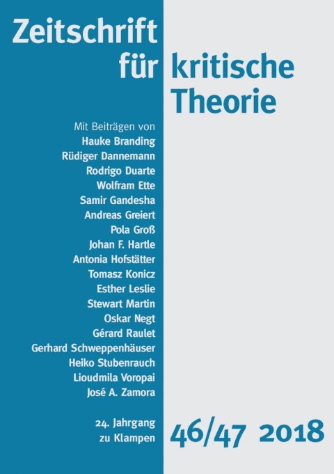 Cover image for book Zeitschrift für kritische Theorie / Zeitschrift für kritische Theorie, Heft 46/47