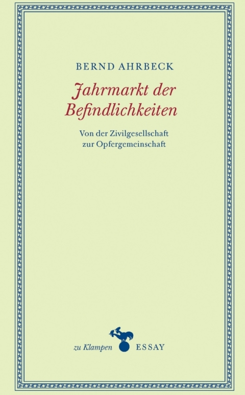 Cover image for book Jahrmarkt der Befindlichkeiten