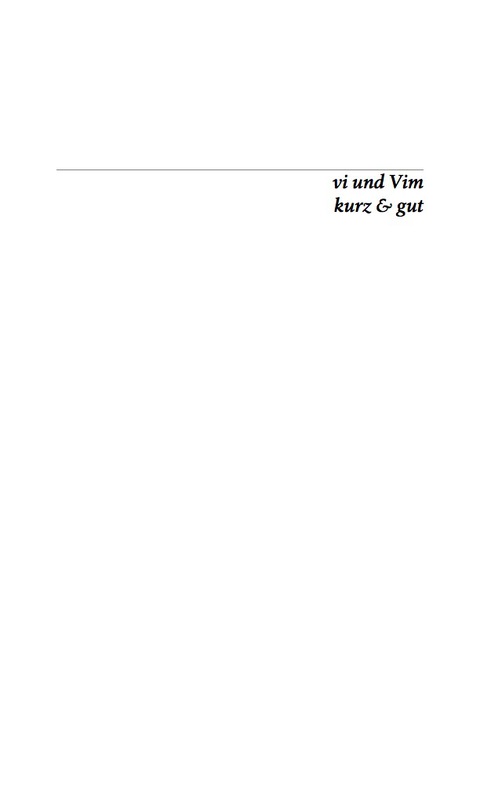Cover image for book vi und Vim kurz