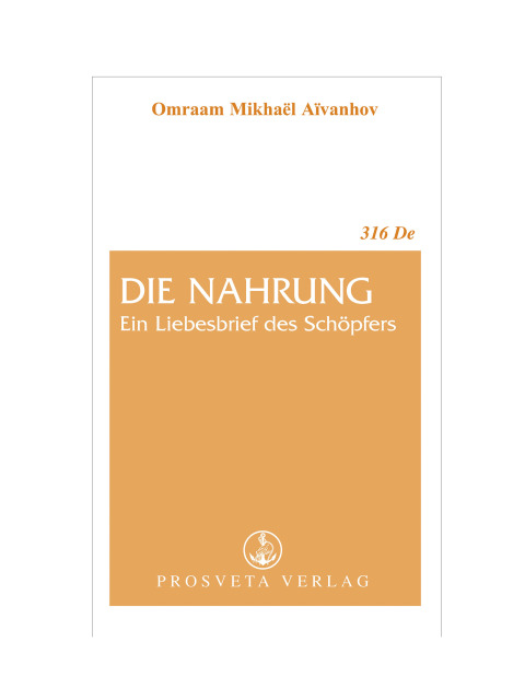 Cover image for book Die Nahrung, ein Liebesbrief des Schöpfers