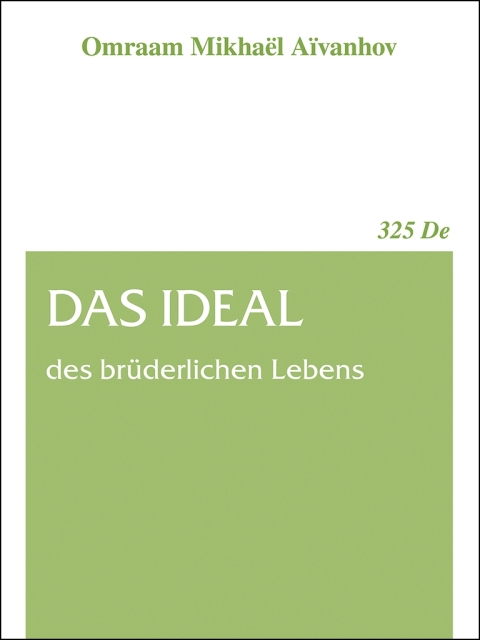 Cover image for book Das Ideal des brüderlichen Lebens