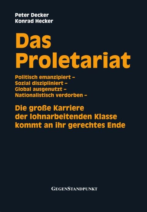 Cover image for book Das Proletariat