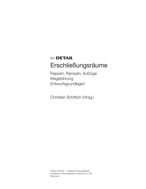 Cover image for book Erschließungsräume