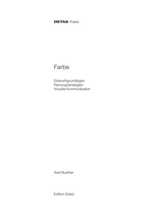 Cover image for book Farbe