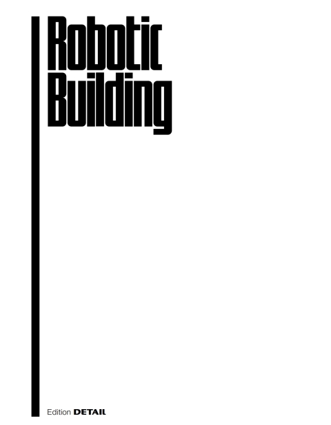 Cover image for book Robotic Building