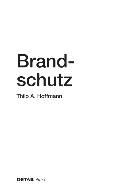 Cover image for book Brandschutz