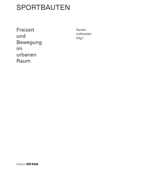 Cover image for book Sportbauten