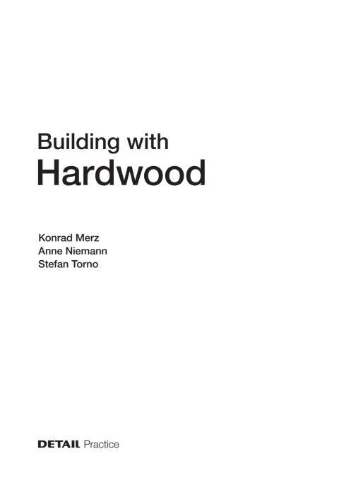 Cover image for book Building with Hardwood