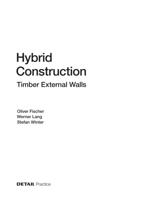 Cover image for book Hybrid Construction – Timber External Walls