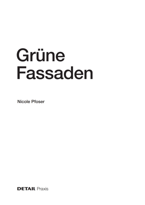 Cover image for book Grüne Fassaden