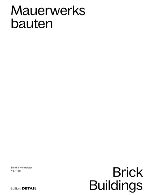 Cover image for book Brick Buildings S, M, L