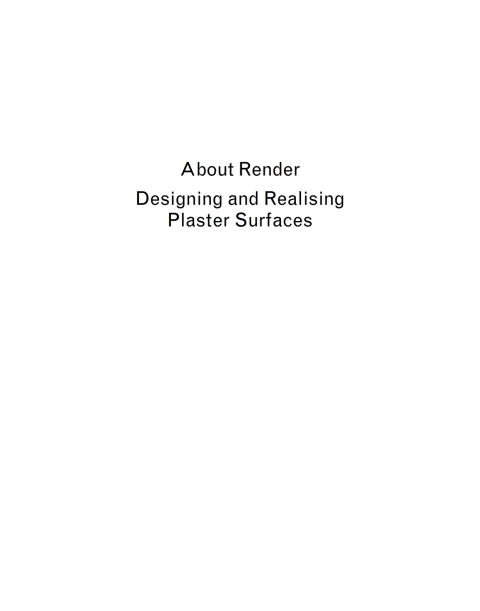 Cover image for book About Render