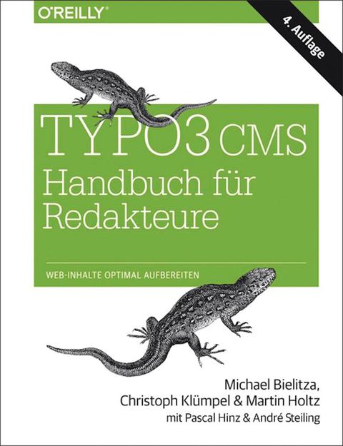 Cover image for book TYPO3 CMS Handbuch für Redakteure