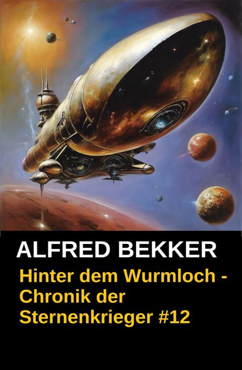 Cover image for book Chronik der Sternenkrieger 12 - Hinter dem Wurmloch (Science Fiction Abenteuer)