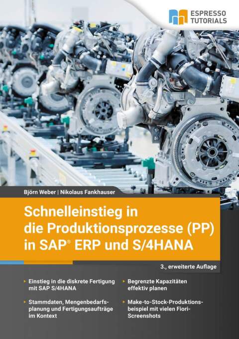 Cover image for book Schnelleinstieg in die Produktionsprozesse (PP) in SAP ERP und S/4HANA