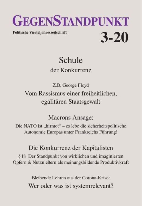 Cover image for book GegenStandpunkt 3-20