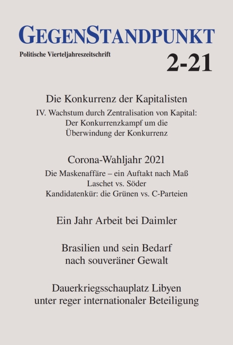 Cover image for book GegenStandpunkt 2-21