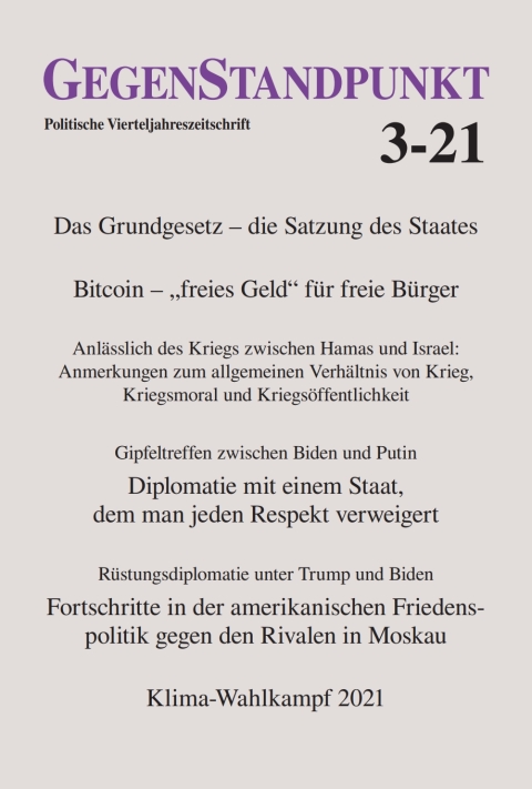 Cover image for book GegenStandpunkt 3-21