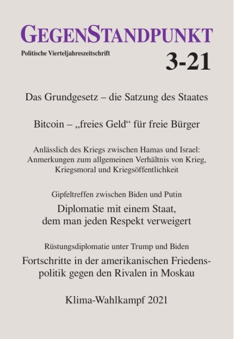 Cover image for book GegenStandpunkt 3-21