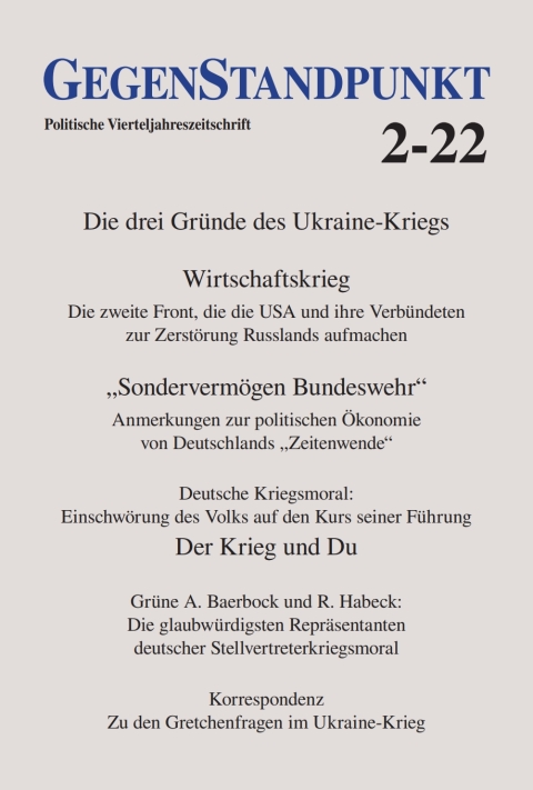 Cover image for book GegenStandpunkt 2-22