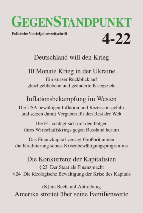 Cover image for book GegenStandpunkt 4-22