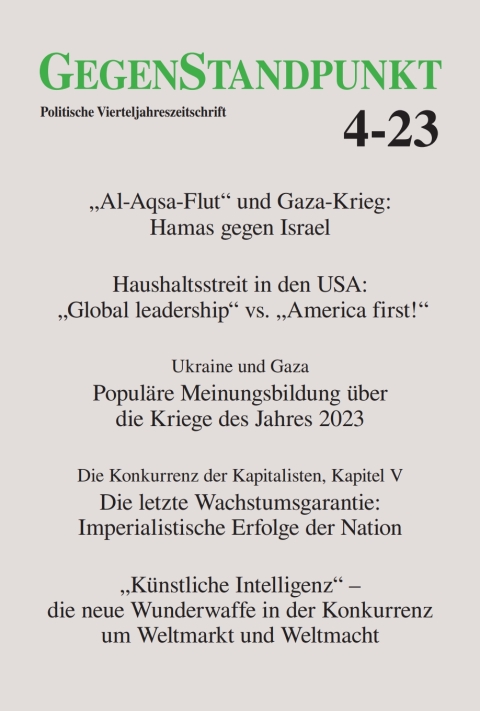 Cover image for book GegenStandpunkt 4-23