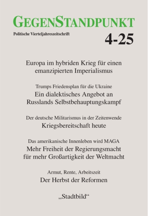 Cover image for book GegenStandpunkt 4-25