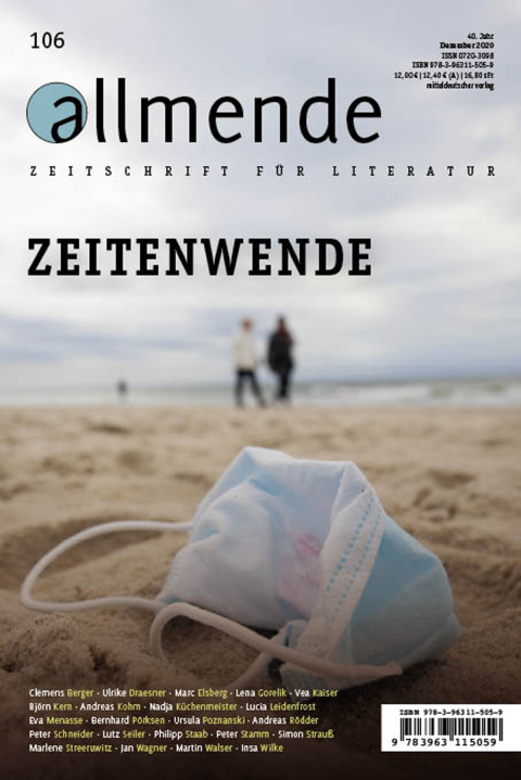 Cover image for book 106. Ausgabe der allmende – Zeitschrift für Literatur
