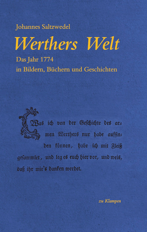Cover image for book Werthers Welt