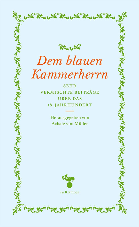 Cover image for book Dem blauen Kammerherrn