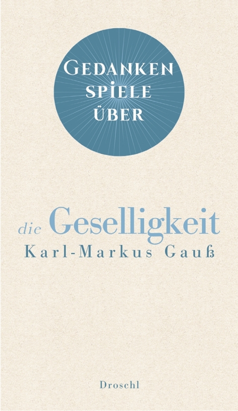 Cover image for book Gedankenspiele über die Geselligkeit