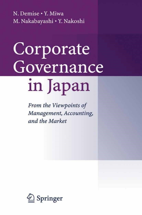Cover image for book Corporate Governance in Japan