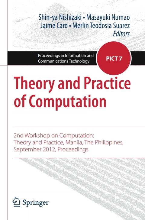 Cover image for book Theory and Practice of Computation