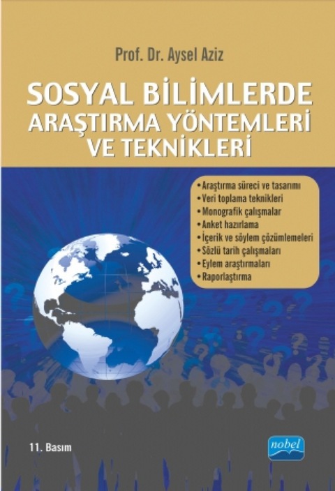 Cover image for book SOSYAL BİLİMLERDE ARAŞTIRMA YÖNTEMLERİ VE TEKNİKLERİ
