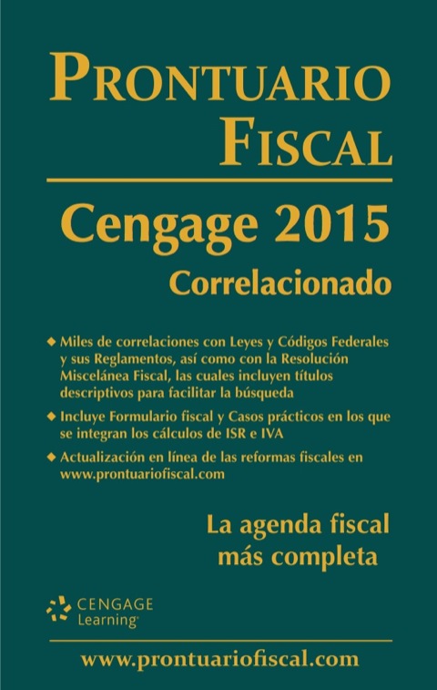 Cover image for book Prontuario Fiscal Cengage 2015