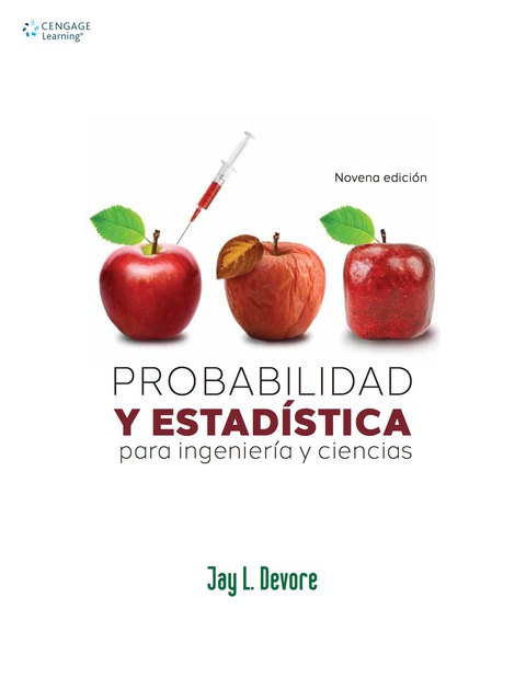 Cover image for book Probabilidad y Estadística para Ingeniería y Ciencias