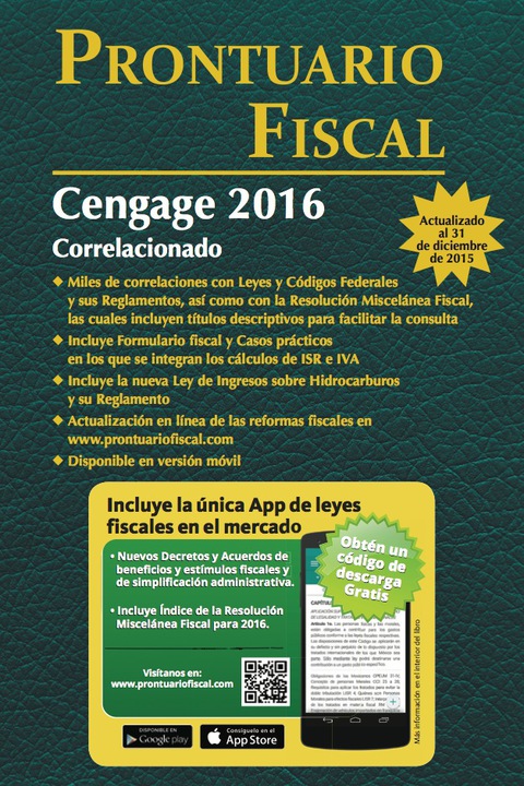 Cover image for book Prontuario Fiscal Cengage 2016