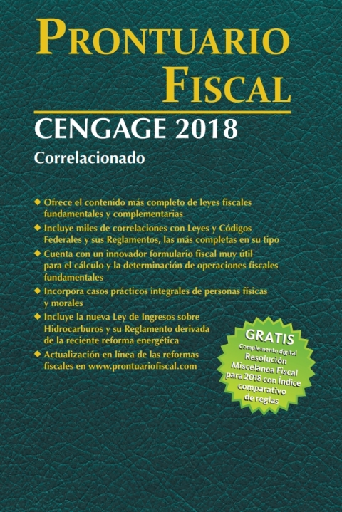 Cover image for book Prontuario Fiscal Cengage 2018