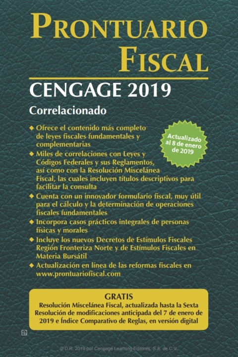 Cover image for book Prontuario Fiscal Cengage 2019