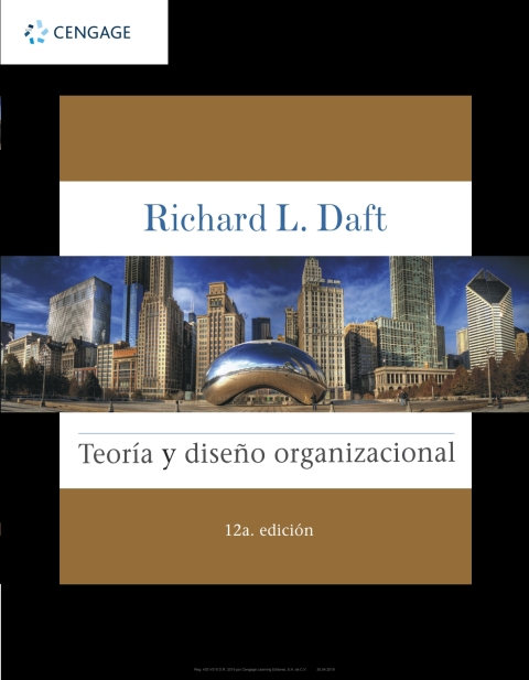 Cover image for book Teoría y diseño organizacional