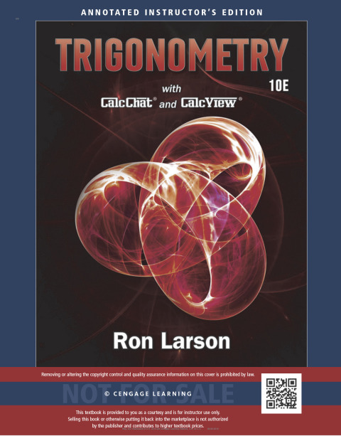 Cover image for book Trigonometry; ANNOTATED INSTRUCTOR’S EDITION