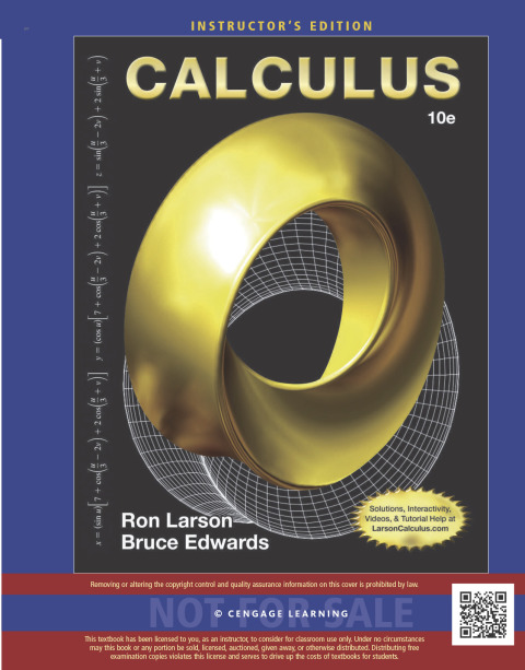 Cover image for book Calculus; INSTRUCTOR’S EDITION