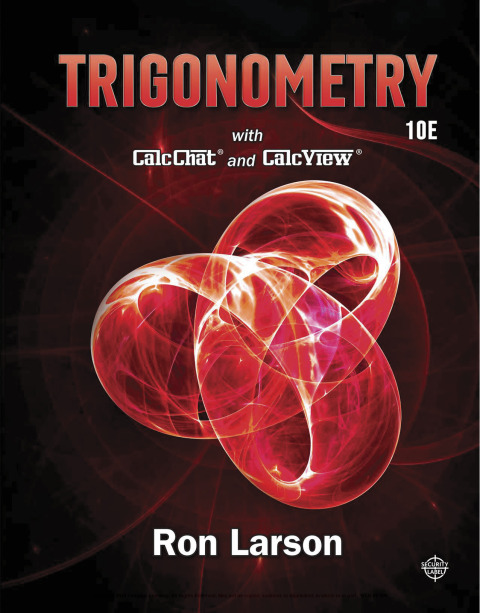 Cover image for book Trigonometry with CalcChat and CalcView