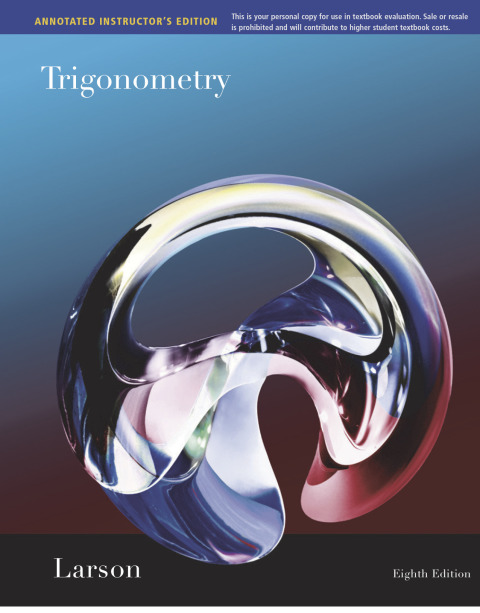 Cover image for book Trigonometry; ANNOTATED INSTRUCTOR’S EDITION