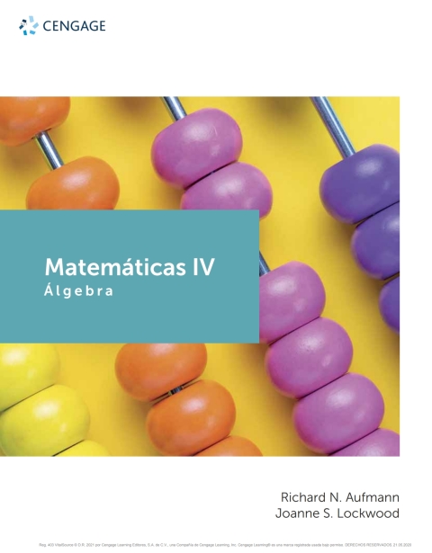 Cover image for book Matemáticas IV