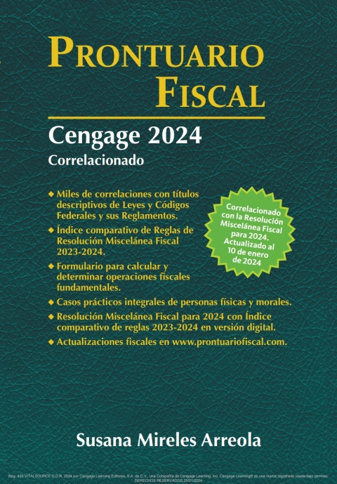 Cover image for book Prontuario Fiscal Cengage 2024
