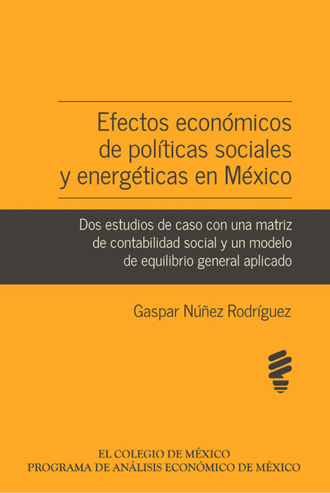 Cover image for book Efectos económicos de políticas sociales y energéticas en México. Dos estudios de caso con una matriz de contabilidad social y un modelo de equilibrio general aplicado